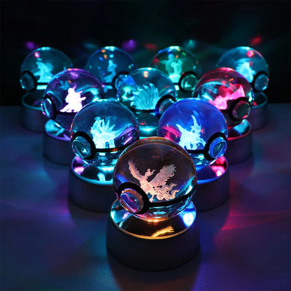 Collection lampes hologramme Pokemon
