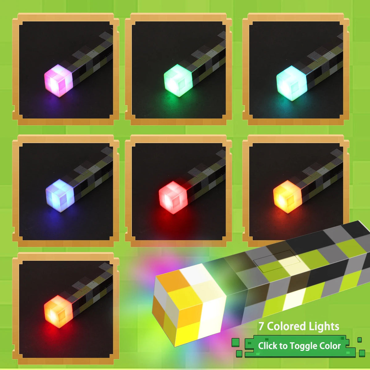 Porte clés Torche Minecraft
