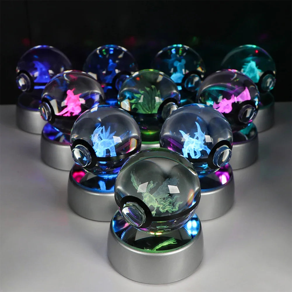 Collection lampes hologramme Pokemon