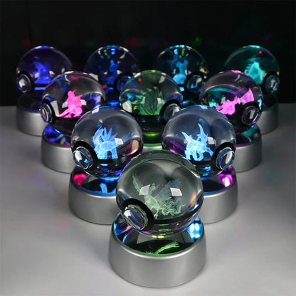 Collection lampes hologramme Pokemon