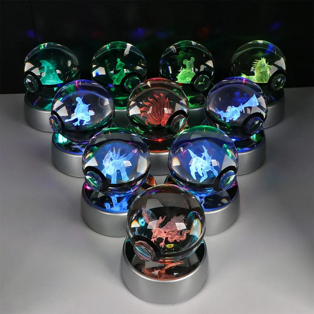 Collection lampes hologramme Pokemon