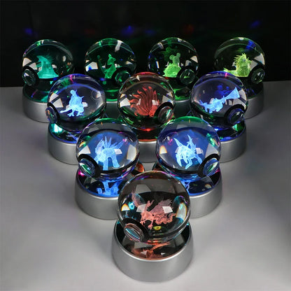 Collection lampes hologramme Pokemon