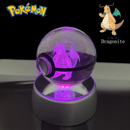 Collection lampes hologramme Pokemon