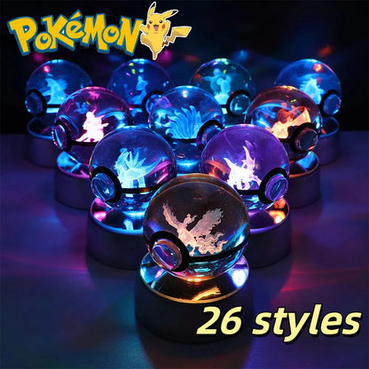 Collection lampes hologramme Pokemon