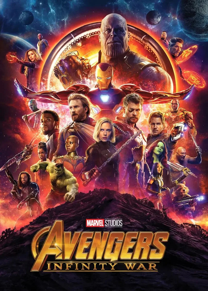 Poster de films Marvel - Canvas sans cadres