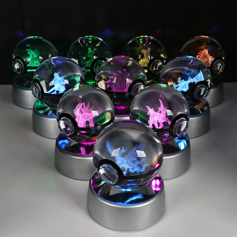 Collection lampes hologramme Pokemon