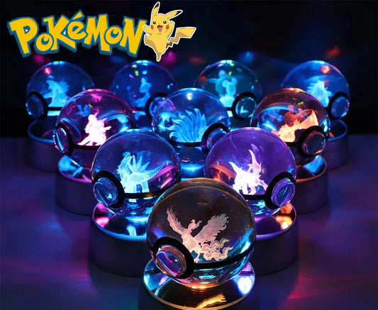 Collection lampes hologramme Pokemon
