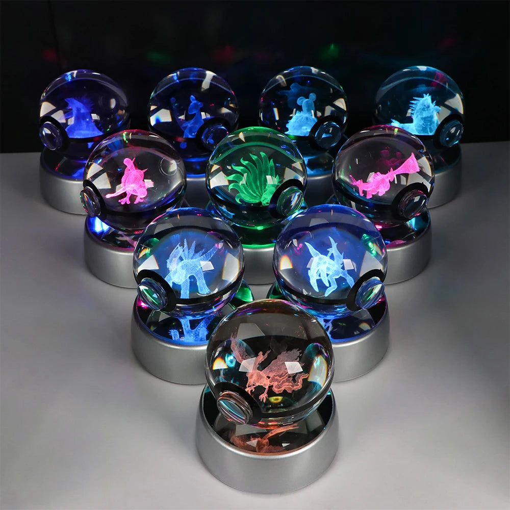 Collection lampes hologramme Pokemon