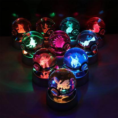 Collection lampes hologramme Pokemon
