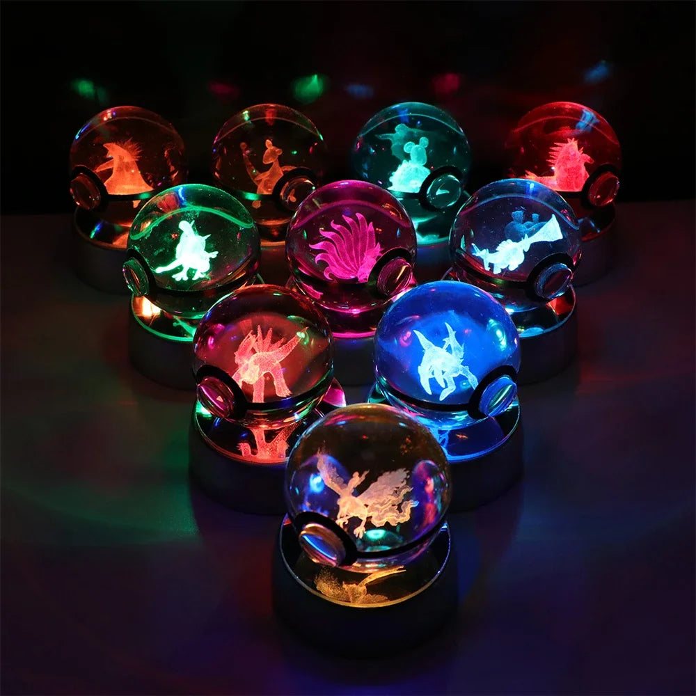 Collection lampes hologramme Pokemon